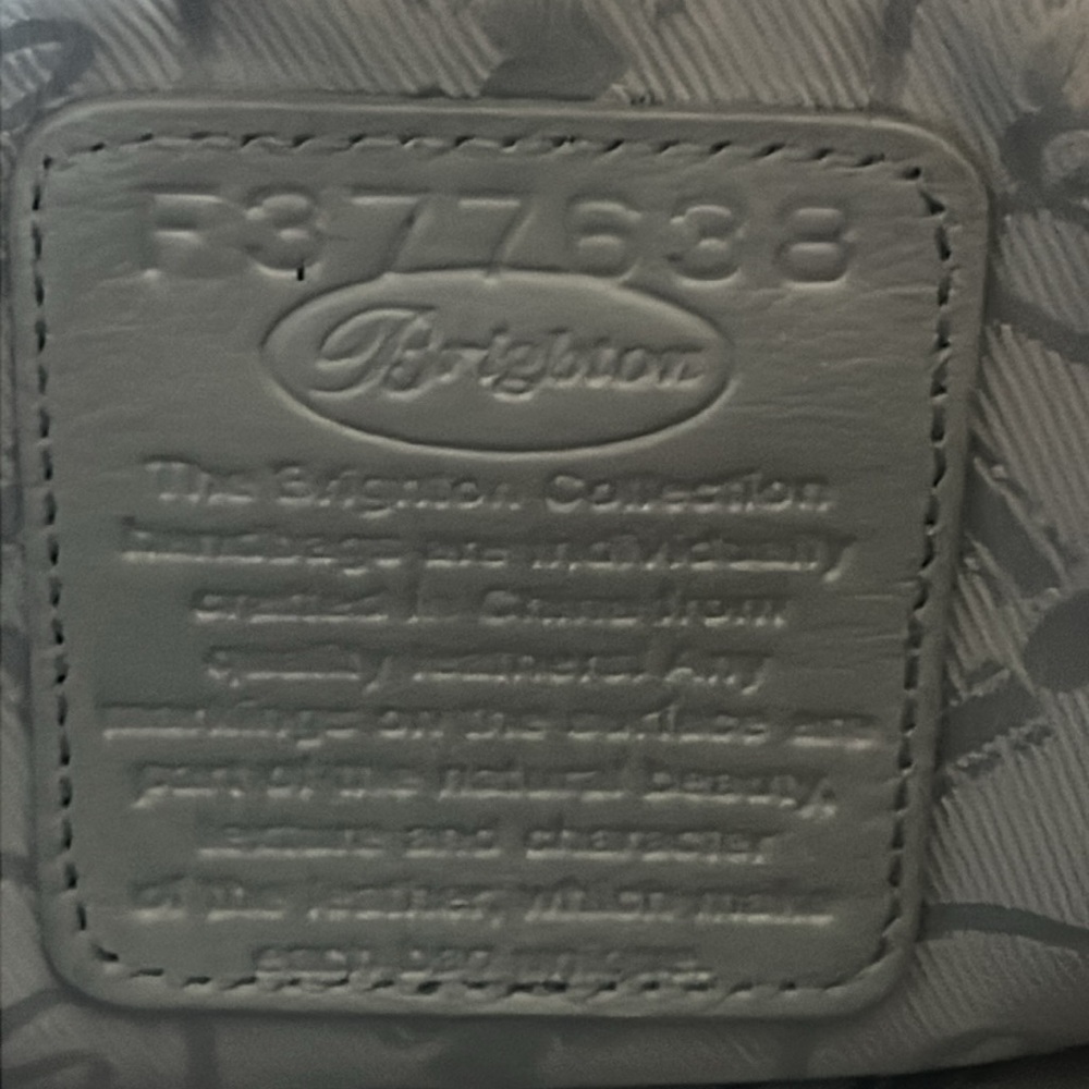 Brighton Crocodile Embossed Leather Crossbody Bag - Picture 14 of 16
